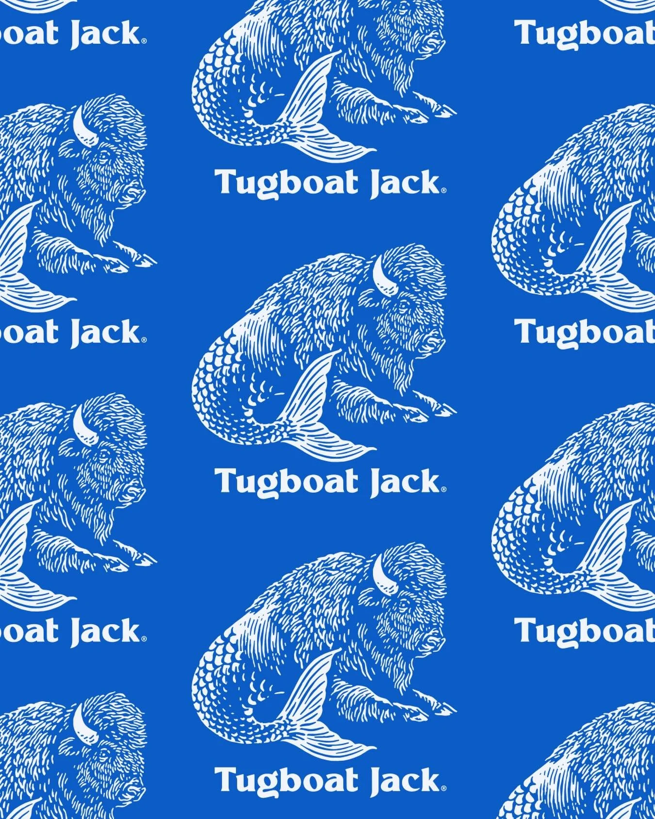 Bison-fish chest design for @tugboatjackco