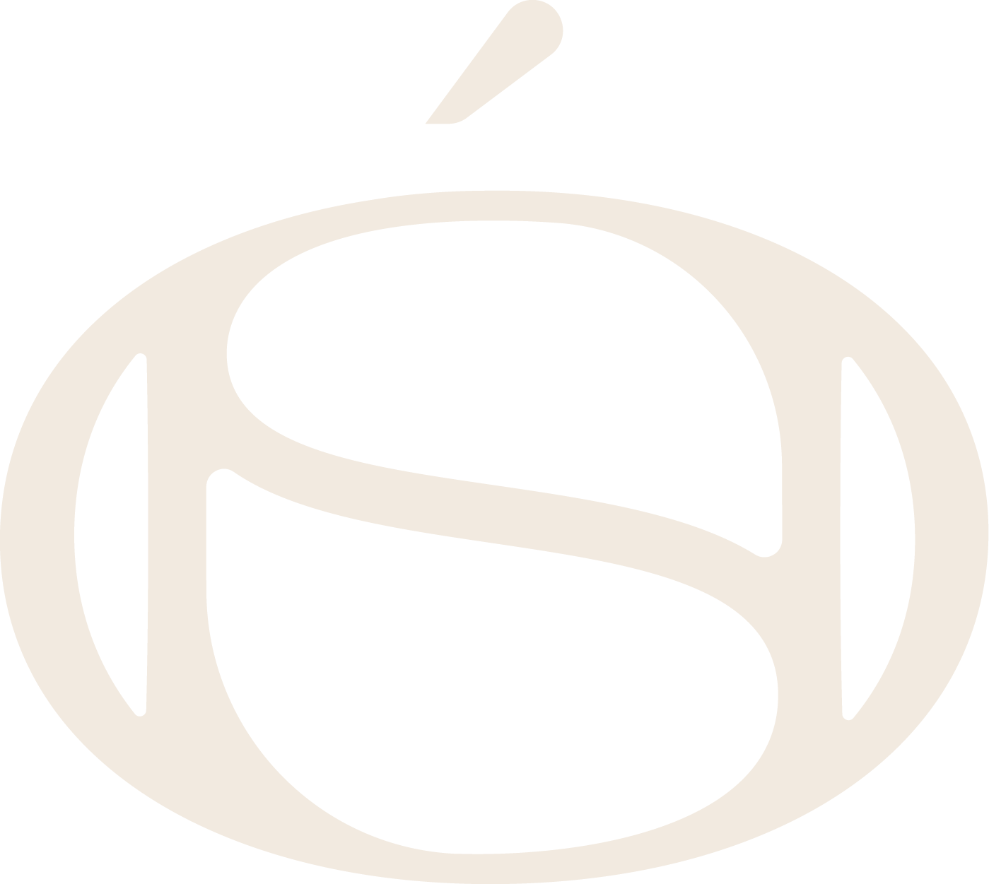 naos studio kos logo submark seal in luxury cream