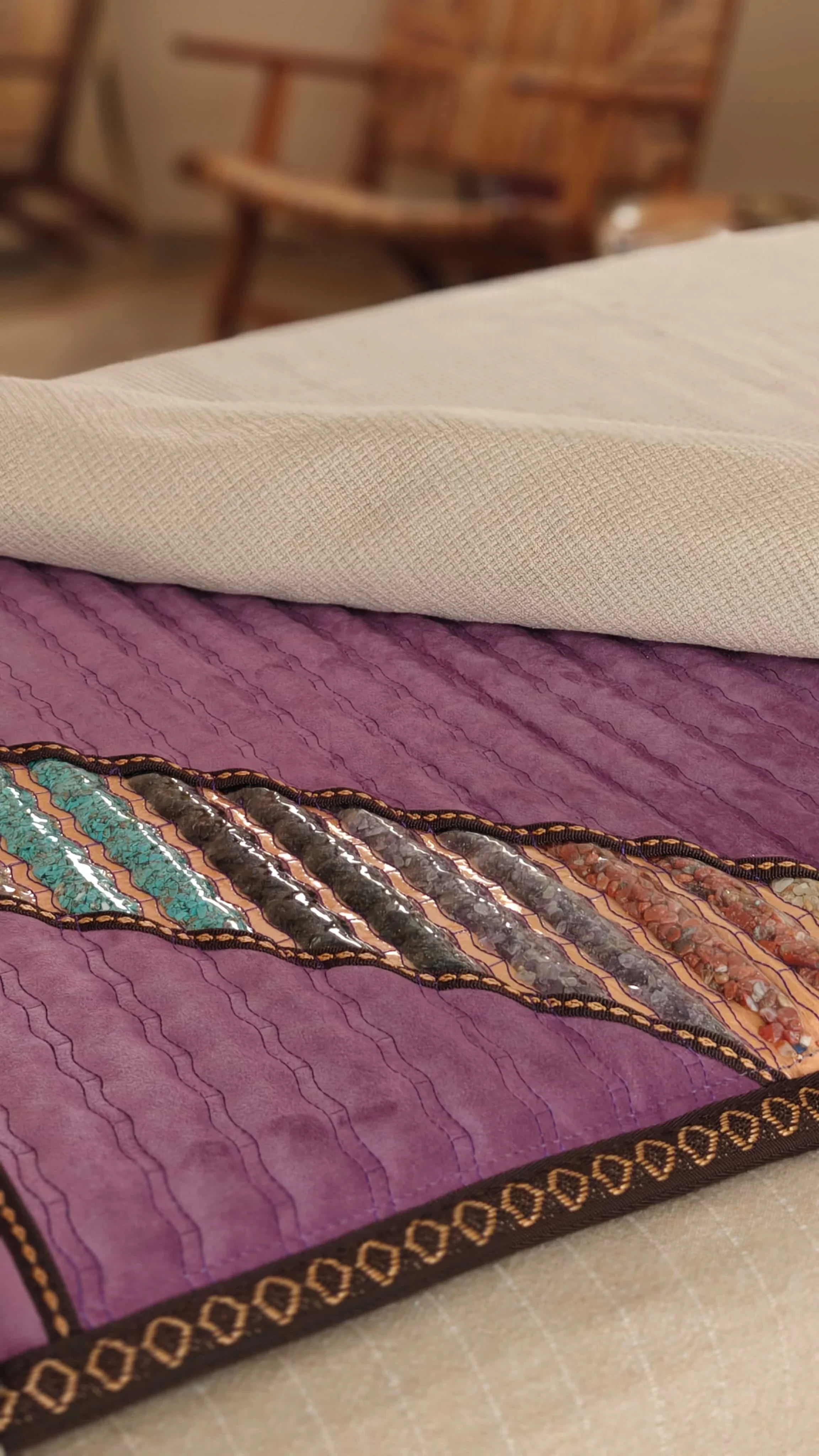 pulse electromagnetic field and far infrared amethyst mat at naos kos