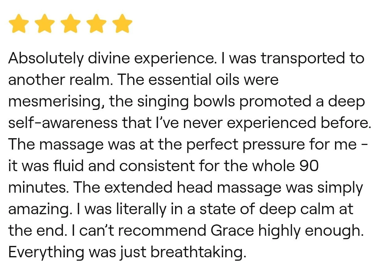 Client testimonial for the best somatic massage in Kos, focusing on deep relaxation and Vagus nerve therapy at Naós.