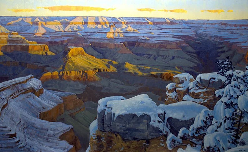 John Lintott, 5 Below, oil on panel, 30 x 48 in.