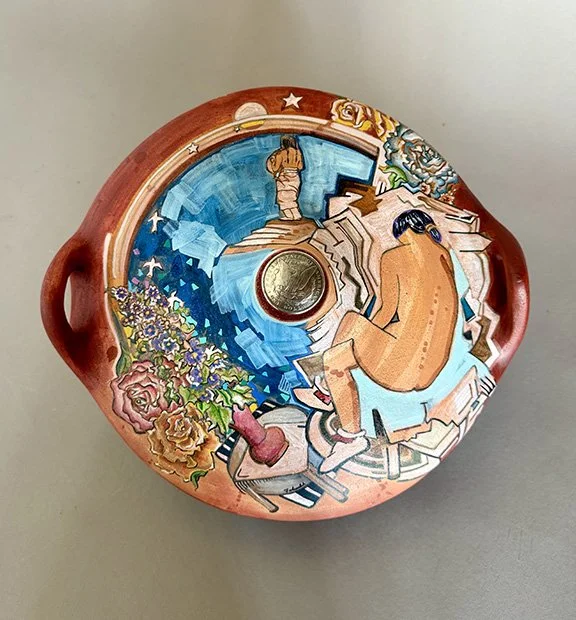 Susan Folwell, Dreamscape, 2026, clay, 13 x 7 in.