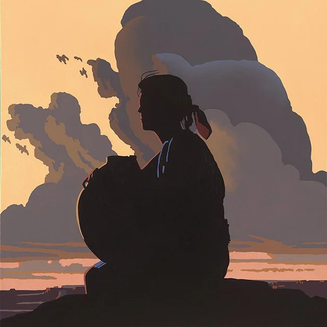 Billy Schenck, Anasazi #2, oil on canvas, 30 x 30 in.