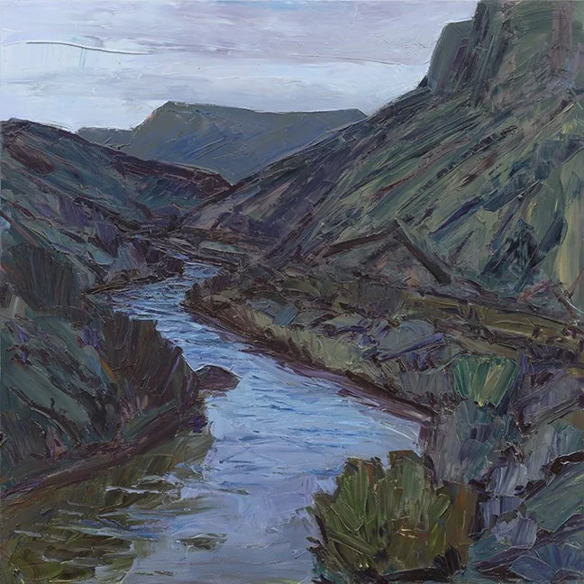 Jivan Lee, Riverbends – Spring #5, 2026, oil on panel, 30 x 30 in.