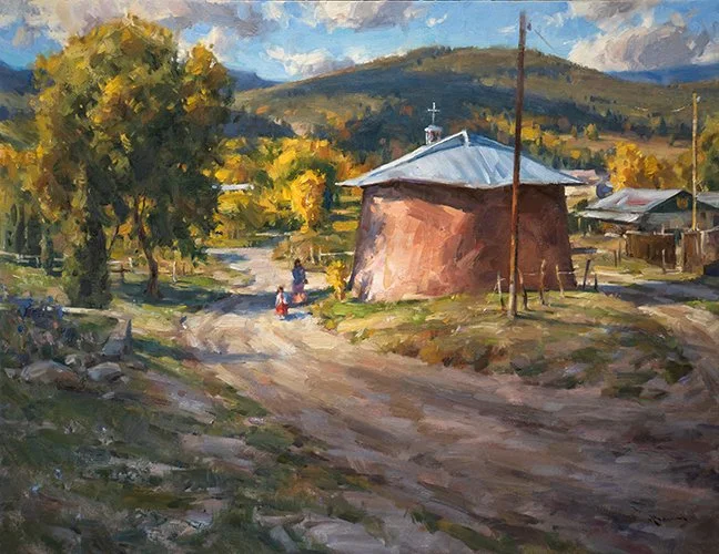 Mitch Baird, October Sunday, oil, 28 x 36 in.