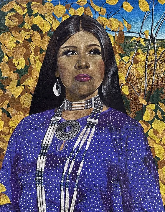 Starr Hardridge, Pawnee in the Valley, acrylic, 20 x 16 in.