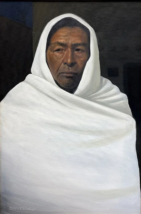 Roseta Santiago, Taos Journey, oil on canvas, 30 x 20 in. 