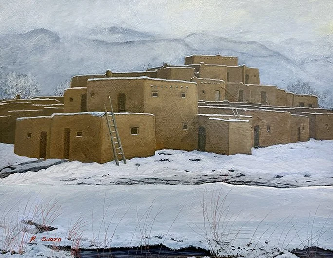 Ryan Suazo, Silver and Shell, acrylic on board, 11 x 14 in.