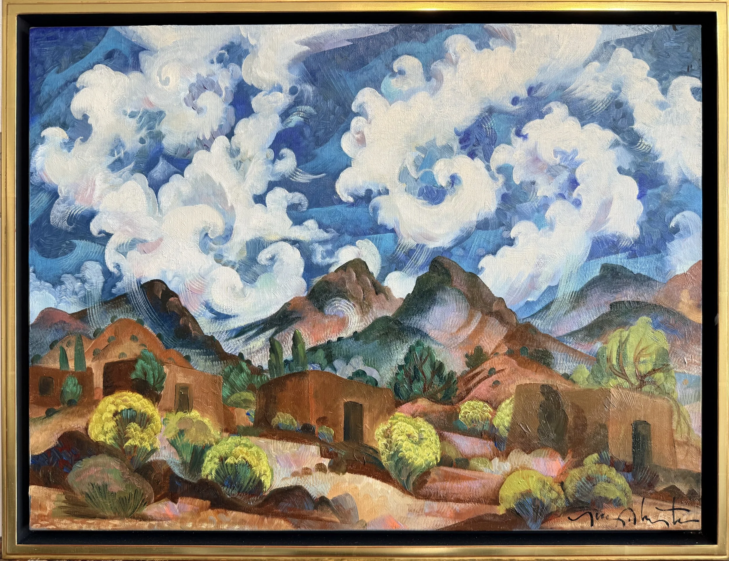 The Return of Summer’s Clouds, 2026, oil on canvas, 18 x 24 in. 