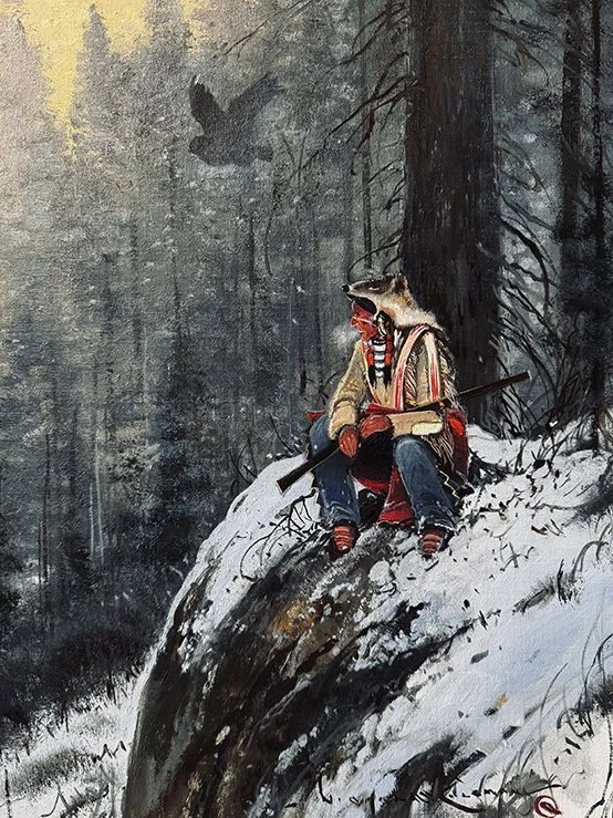 Nicholas Coleman, Silent Hunters, oil on linen, 20 x 14 in. 