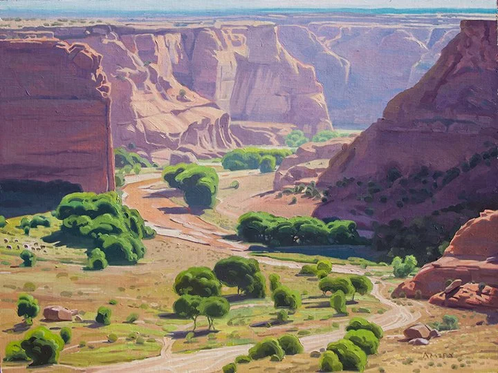 Amery Bohling, Life Within the Canyon, 
oil on linen, 18 x 24 in.