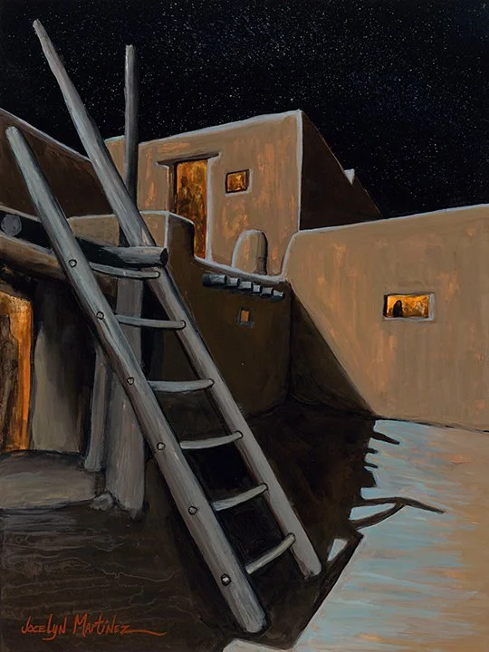 Jocelyn Martinez, Nightlife, gouache, 
9 x 12 in.