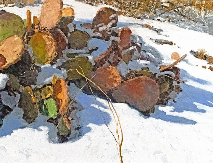 Len Chmiel, On A Walk With Maizie,  oil, 
20 x 26 in. 