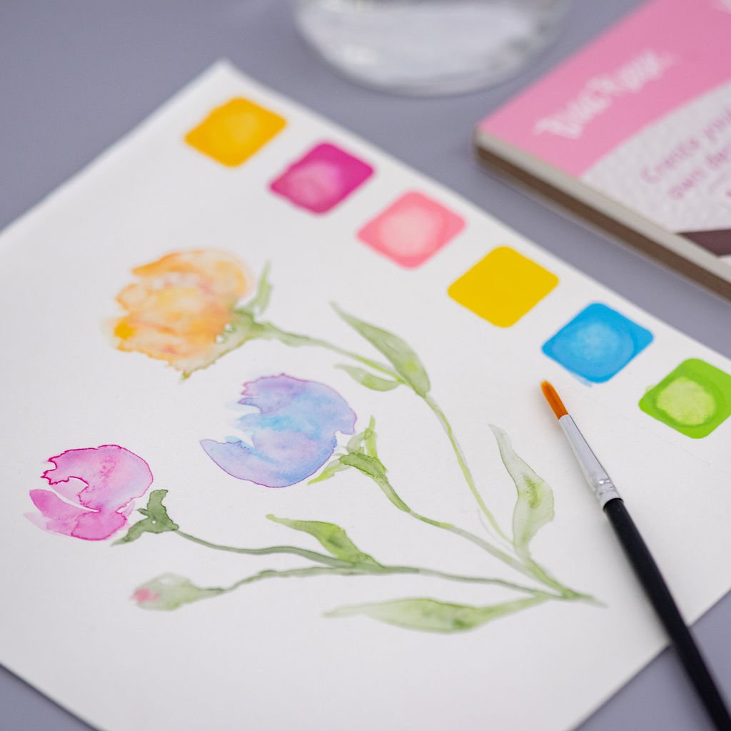 Brea Reese™ Josie Lewis™ Hexagon Watercolor Paper Pad, 9 x 7.8