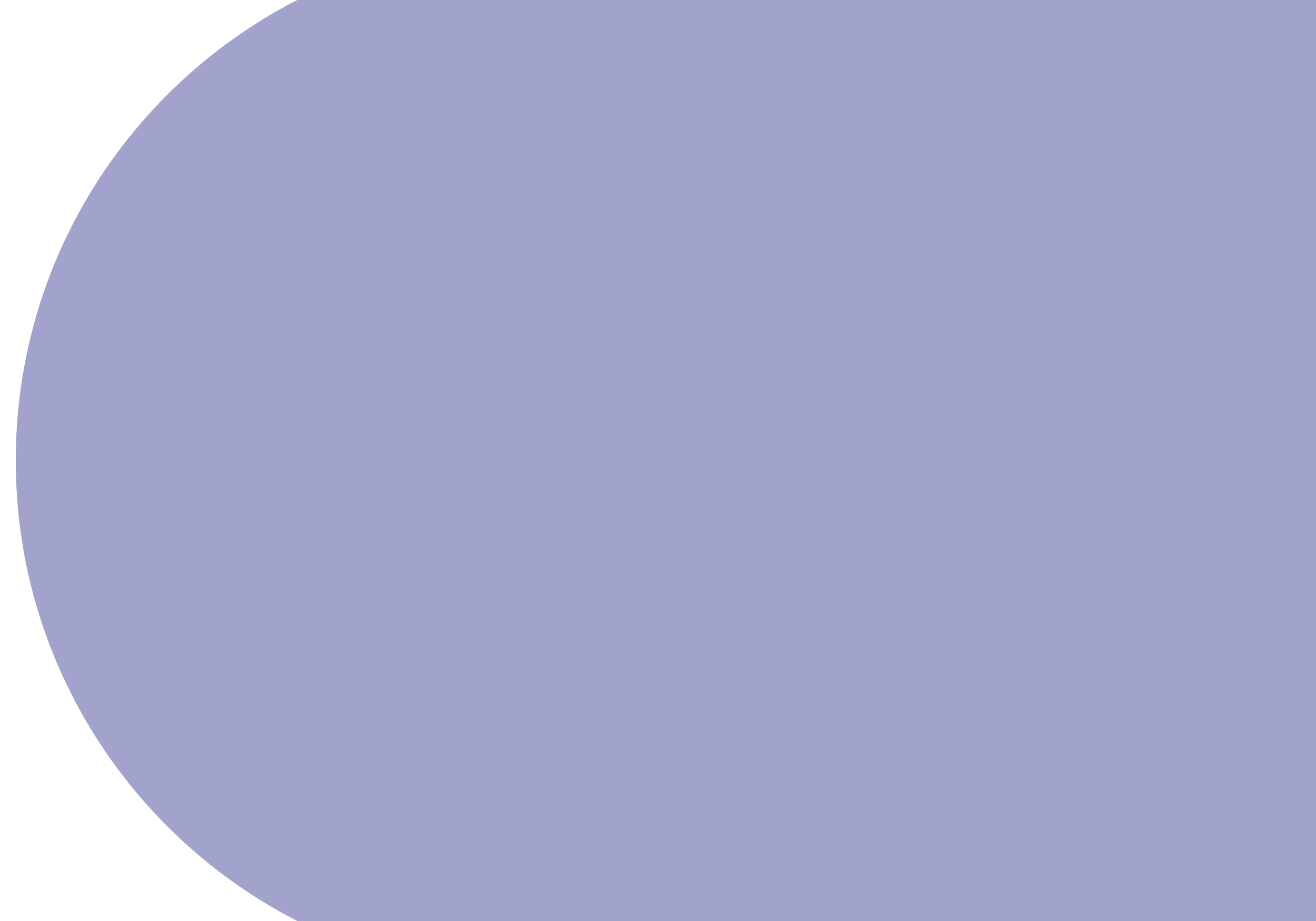 A large light purple oval shape with a black background