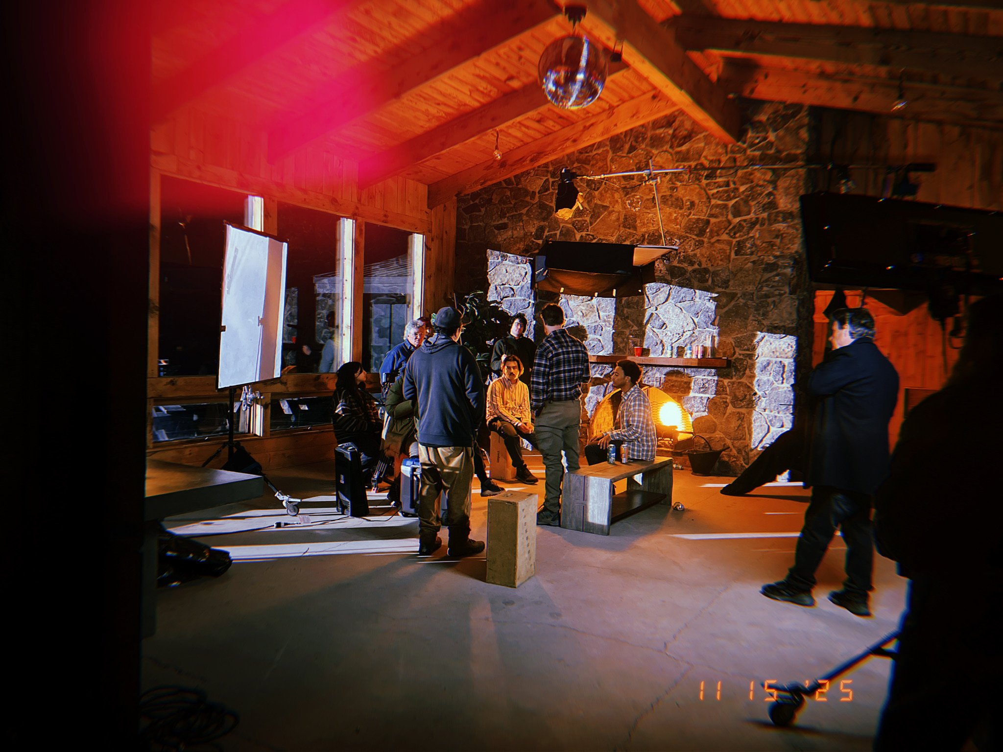 BTS of a night shoot