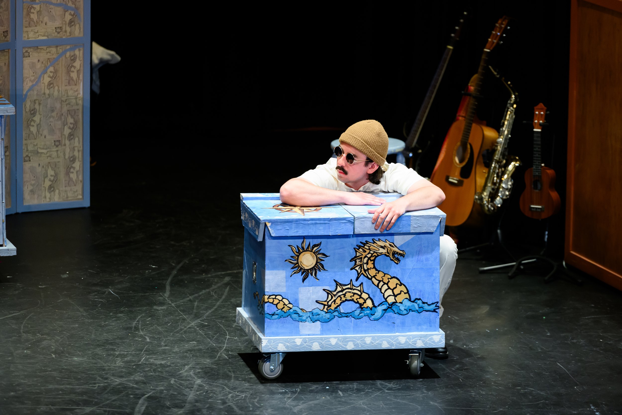 An attentive chorus member,