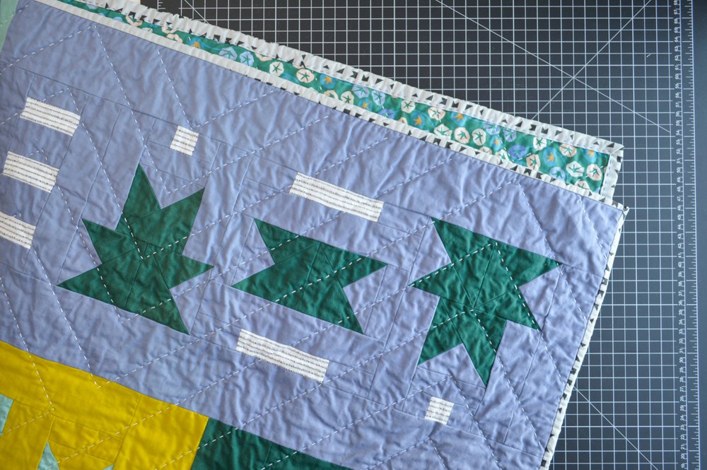 Palm Out  - Modern Baby Quilt