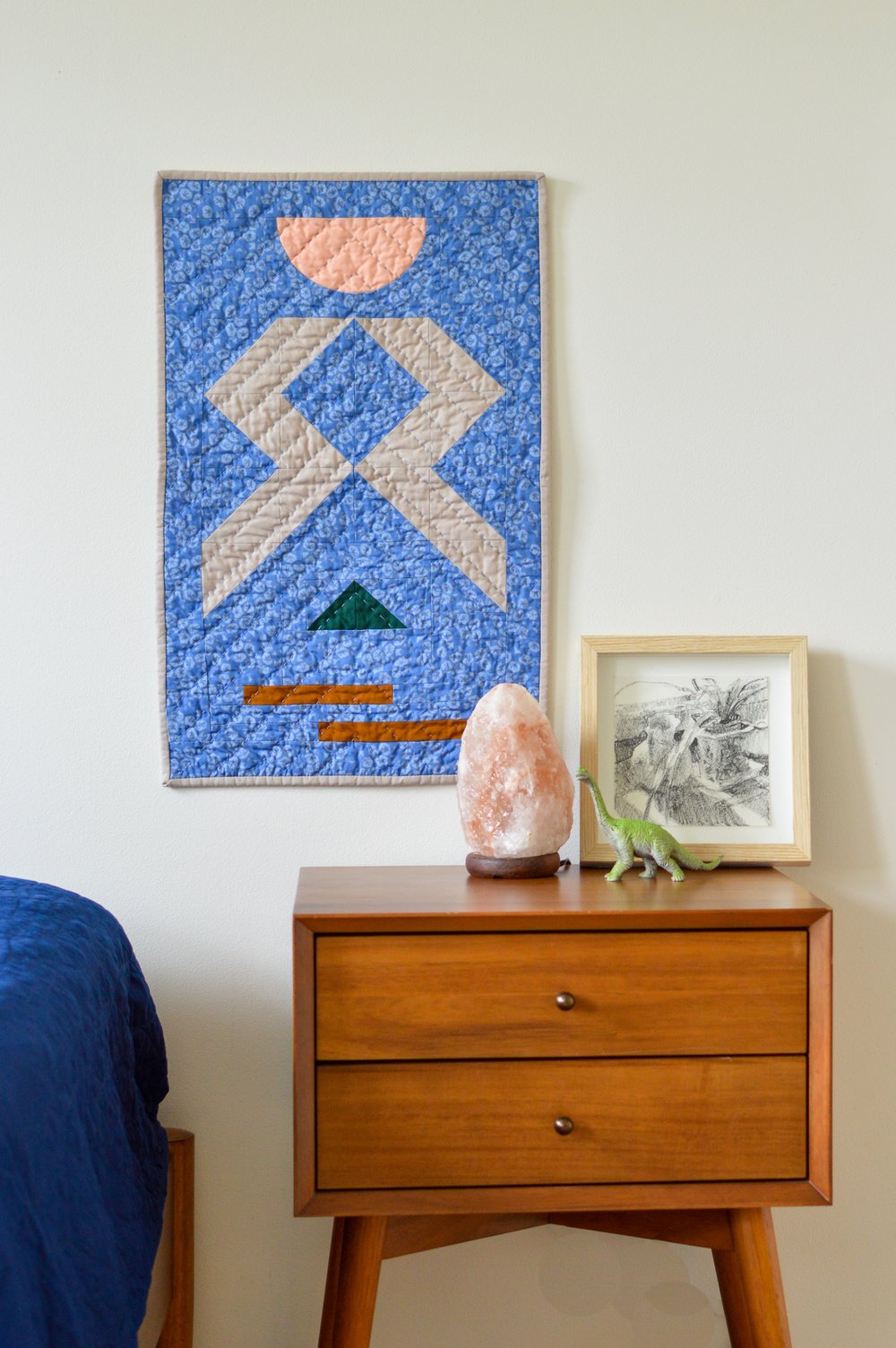 Create a Mini Quilt with Our Unique and Modern Quilt Pattern | Vase