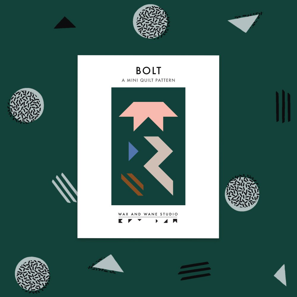 Bolt Mini Quilt Pattern (Anger)