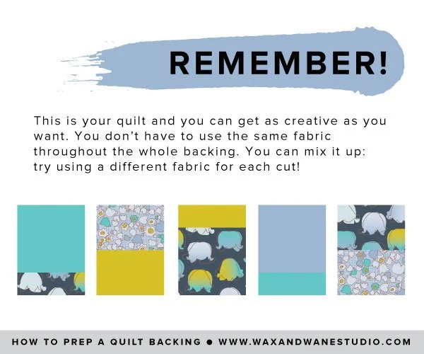 How To Prepare A Quilt Backing