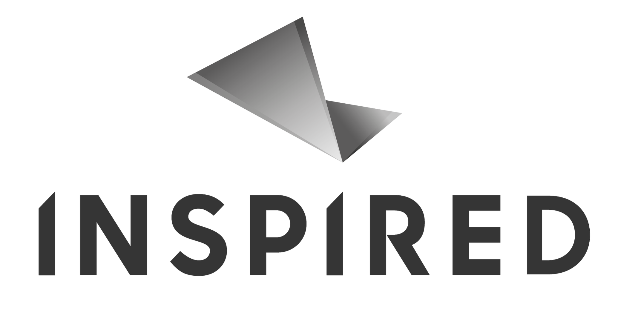 Black and gray corporate logo with a stylized 3D letter 'I' above the word 'INSPIRED' in bold uppercase letters.