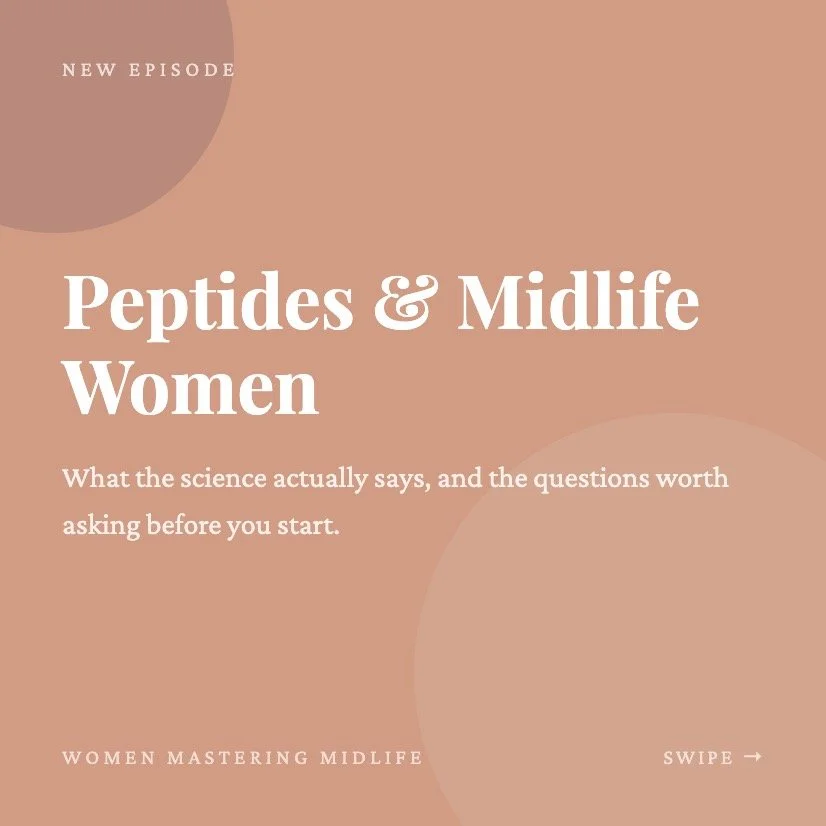 Peptides are everywhere right now- in your social feeds, your menopause forums, your conversations with providers. And for most women, knowing what to trust is hard.
I sat down with Dr. Jill White, PharmD, for one of the most educational conversation