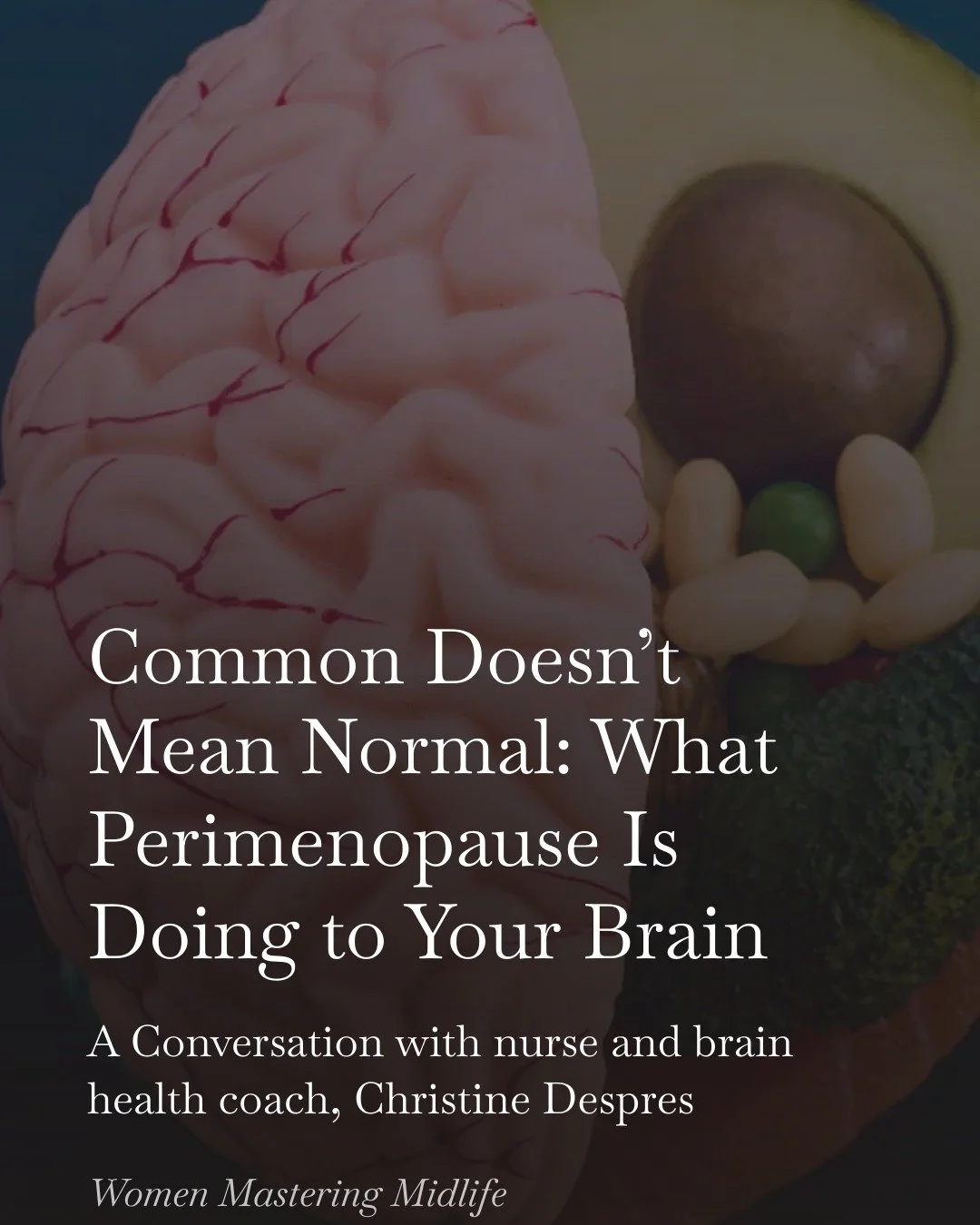 What's the first sign your brain gives you when it needs something different? Mine is always the word I can't find mid-sentence.

Brain fog isn't in your head. It's your brain, and it's actually trying to tell you something.

I sat down with Christin
