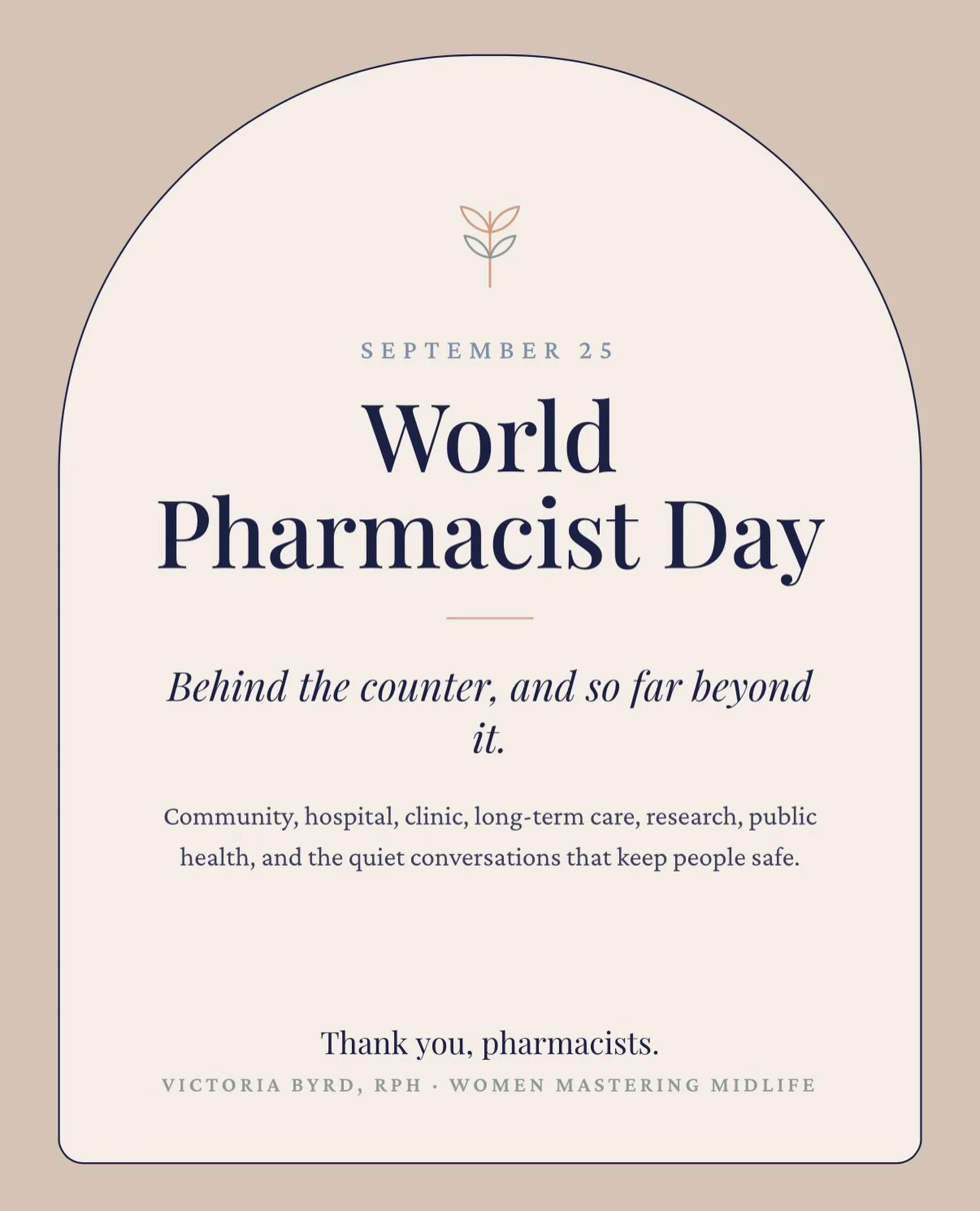 Today is World Pharmacist Day, and I&rsquo;ve been thinking about how many of us do this work somewhere other than behind a retail counter.

Pharmacists are in hospitals checking a dose at 3 a.m., on clinic care teams managing diabetes and anticoagul