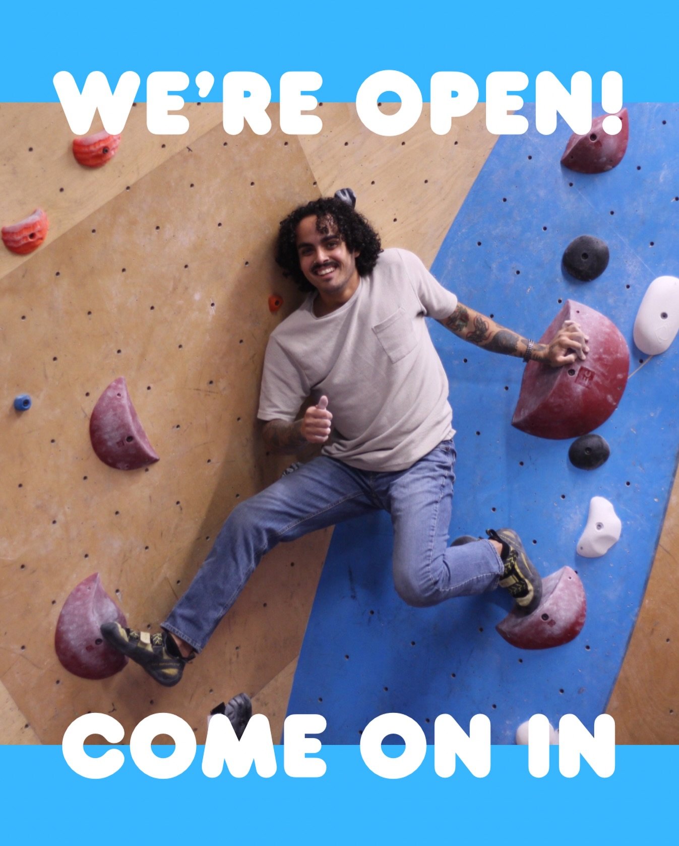 Still in town &amp; looking to get movin&rsquo; today?💃🏻

Come on in &amp; spend your day with us! We&rsquo;re open 11am-9pm with Late Members Hours from 9-11pm 🧗🏻&zwj;♀️
