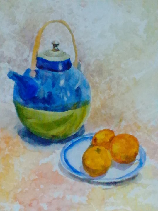 Teapot with Oranges
16x20
Watercolor
$400