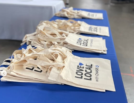 "Love Local" - campaign swag and services helped grow interest in local brands.