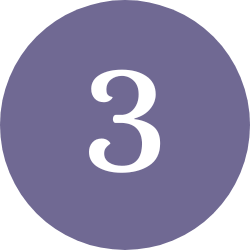 purple circle with white 3 inside