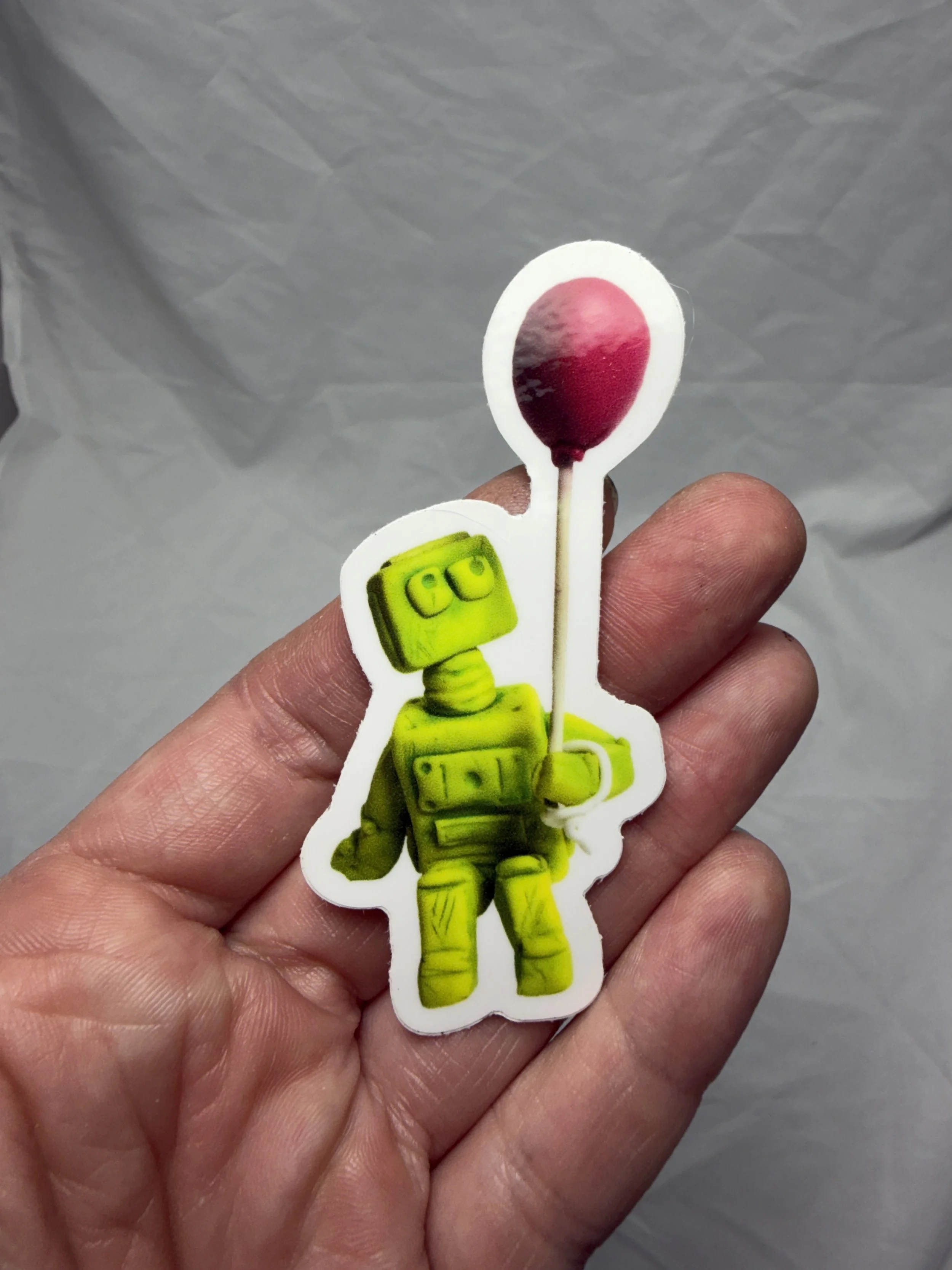 Robot's Balloon Sticker