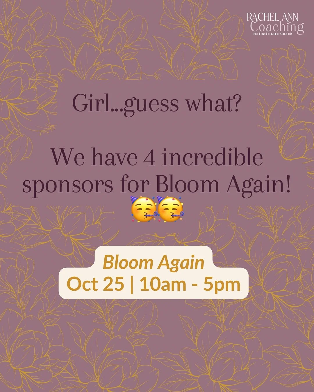 Girl&hellip;.we have FOUR sponsors for Bloom Again!🥳🥳🥳🥳

We&rsquo;re so excited! They&rsquo;re contributing to the giveaway with some great goodies you&rsquo;re gonna want. Things like:
✨ethically created make-up kits 
✨journals
✨micropuzzles
✨we