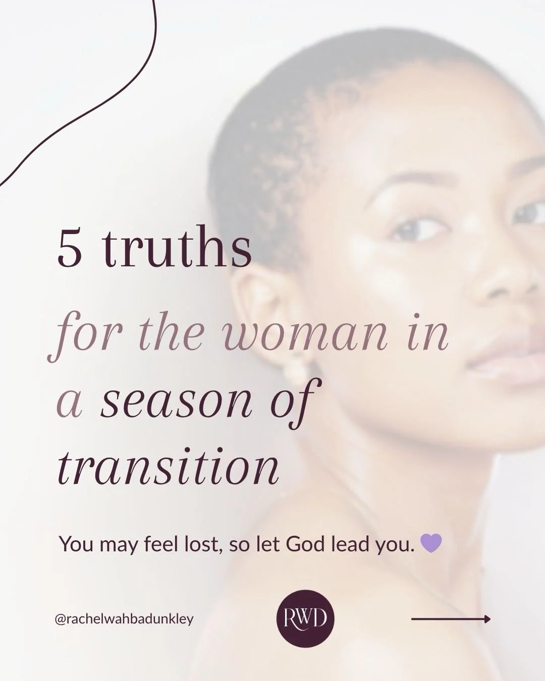 Nobody told you that seasons of transition could feel this lonely.

But what if this in-between space isn&rsquo;t a detour, it&rsquo;s actually the destination for right now?

Swipe for 5 truths for the woman navigating a major life shift.

Tag a fri