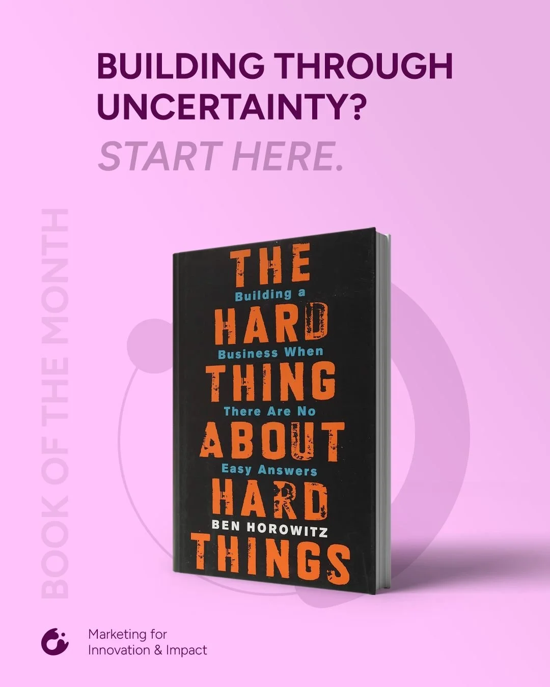 Lately, many conversations with #founders have started to sound the same, shaped by #uncertainty, #pressure, and #decisions without clear answers.

It brought me back to "The Hard Thing About Hard Things", not for its take on #success but f