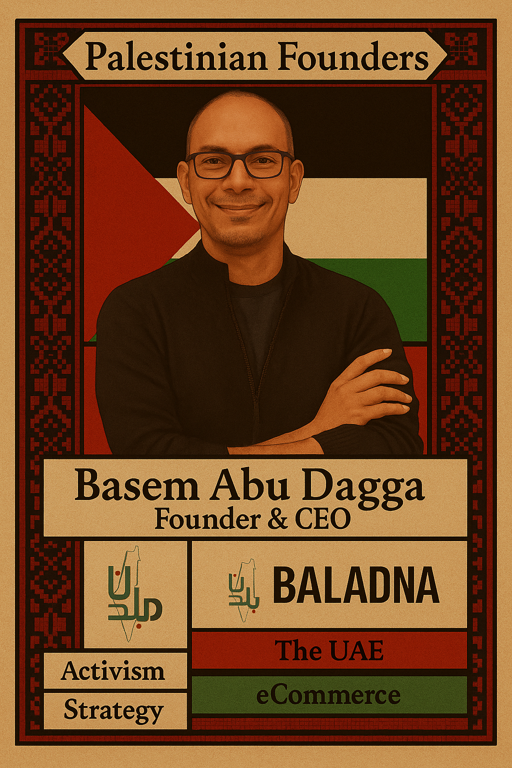 Baladna by Basem Abu Dagga
Baladna is a dynamic startup platform that empowers Palestinian entrepreneurs and innovators by providing resources, networking opportunities, and support services to help them build successful businesses and contribute to 