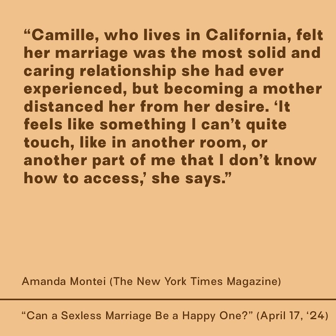 Stop asking how much sex is the right amount of sex and start reading MT friend and contributor Amanda Montei&rsquo;s whopper of a piece in the New York Times Magazine this week. 

#mothertonguemagazine #quotes #quoteoftheday #marriage #relationships