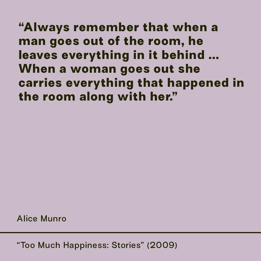 RIP Alice Munro. 

#mothertonguemagazine #quotes #quoteoftheday #bookstagram #alicemunro #shortstories #writing