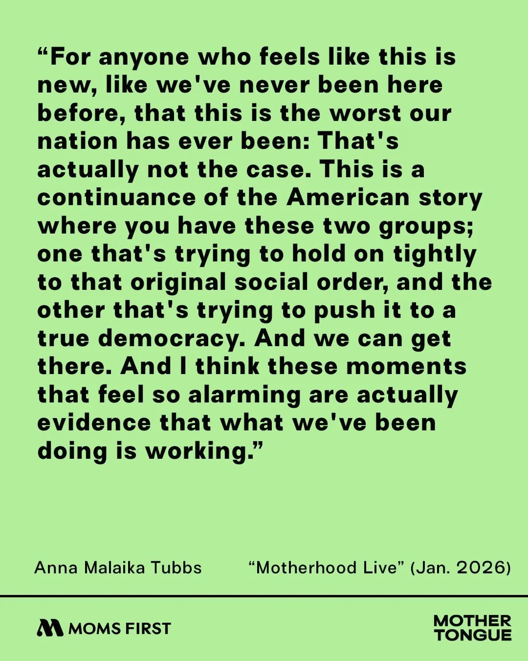 Today, in solidarity with the National Shutdown, we&rsquo;d like to take a moment to reflect on a conversation we had the privilege of joining earlier this week. On Monday more than 9000 women registered for @momsfirstus&rsquo; &ldquo;Motherhood Live