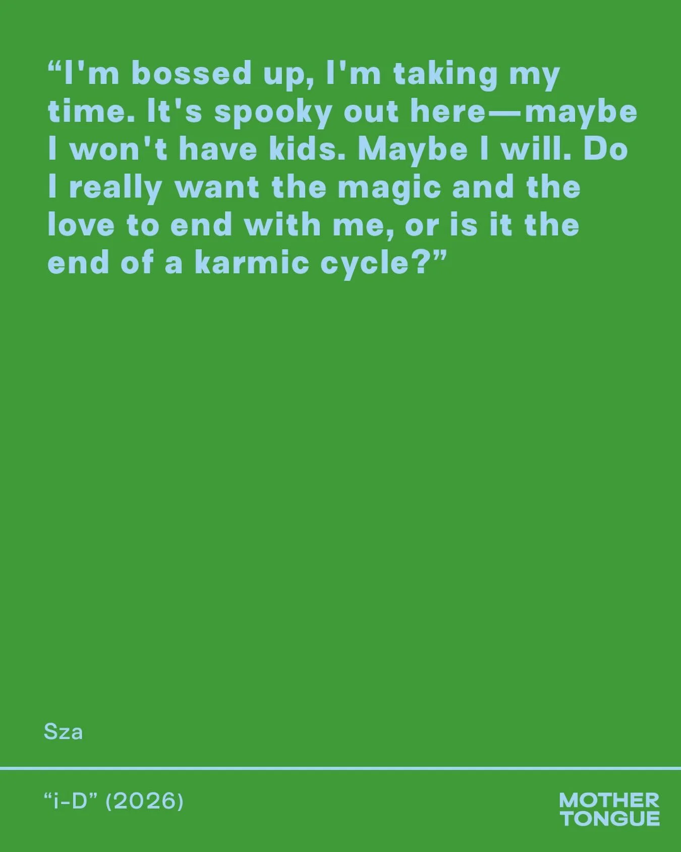 It IS spooky out here. And @sza is magic.