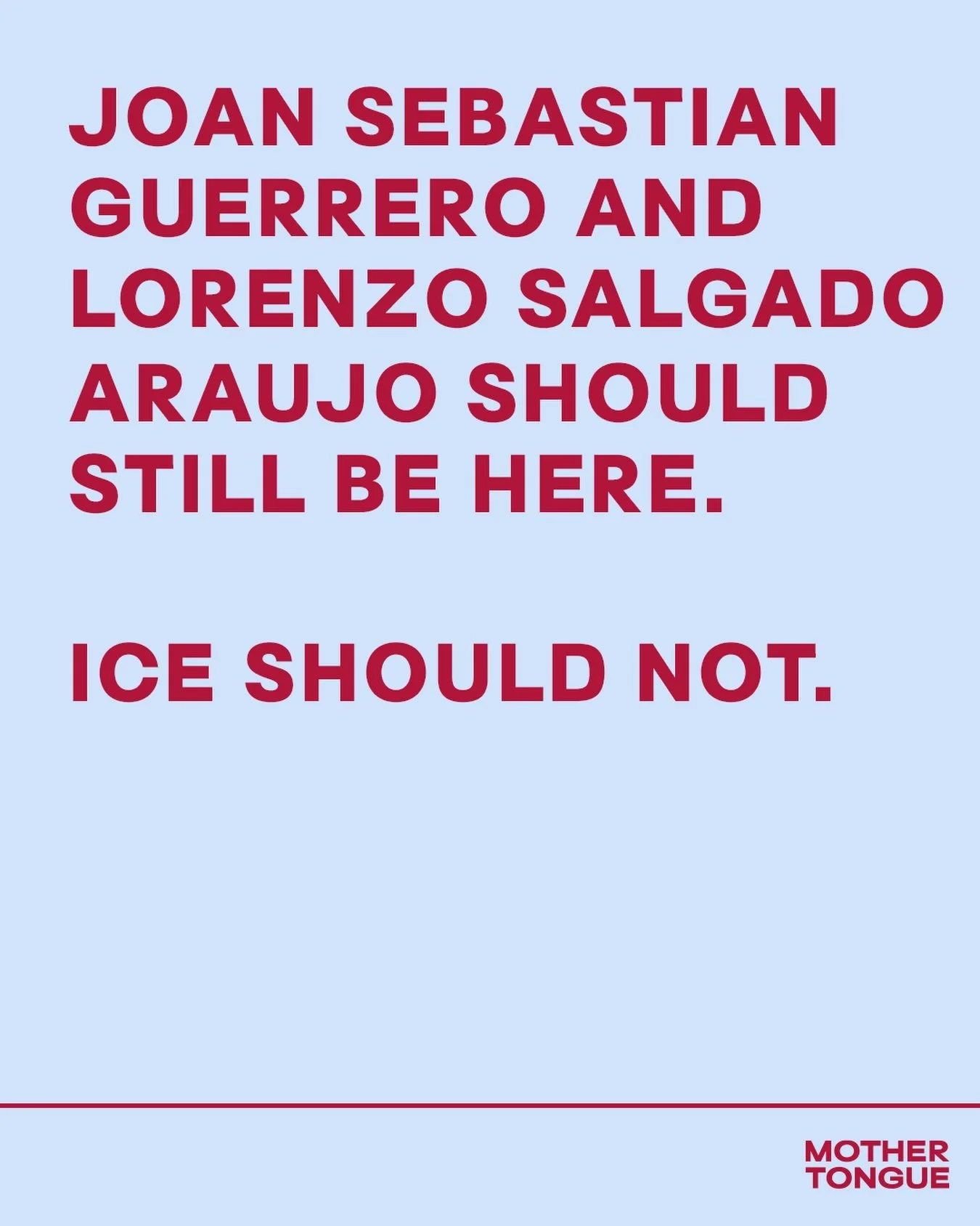 Stop killing civilians. Stop terrorizing communities. Stop normalizing murder. 

#stopice #stopiceraids