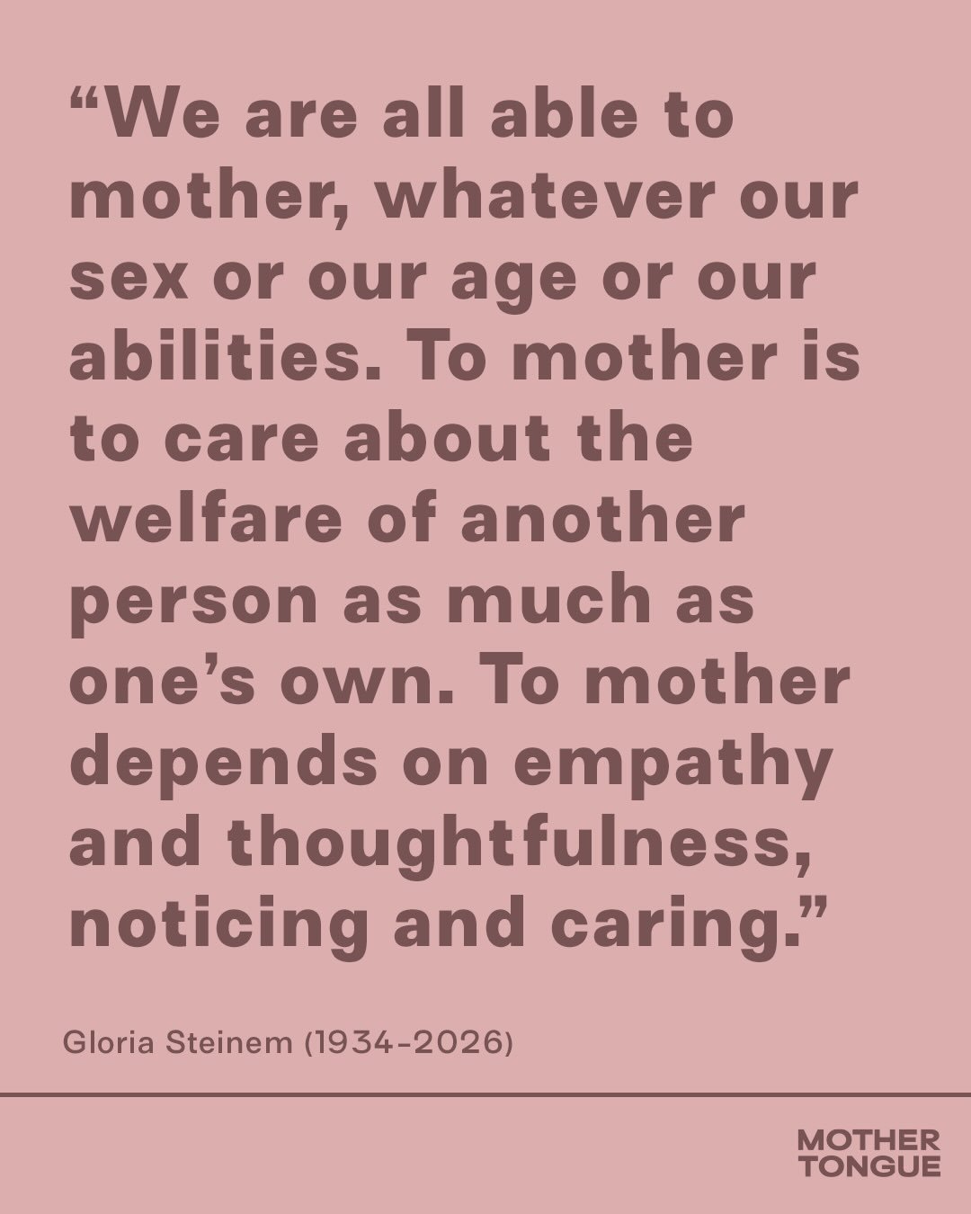 Farewell Gloria, forever an inspiration, a trailblazer, a legend, a firebrand, an inimitable voice who left an imprint on our entire generation and who keeps us shouting, louder and louder and louder, for the people in the back: &ldquo;The truth will