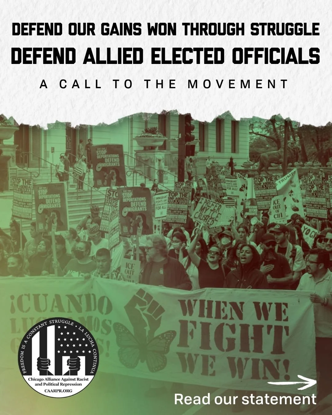 A Call to the Movement: Defend our gains won through struggle, and defend the elected officials who ally with us 