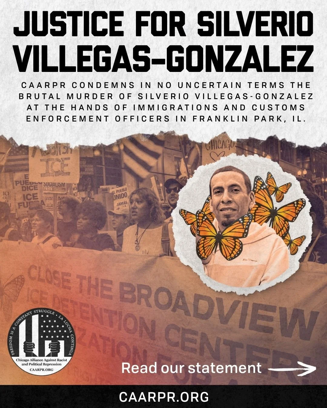 JUSTICE FOR Silverio Villegas-Gonzalez!