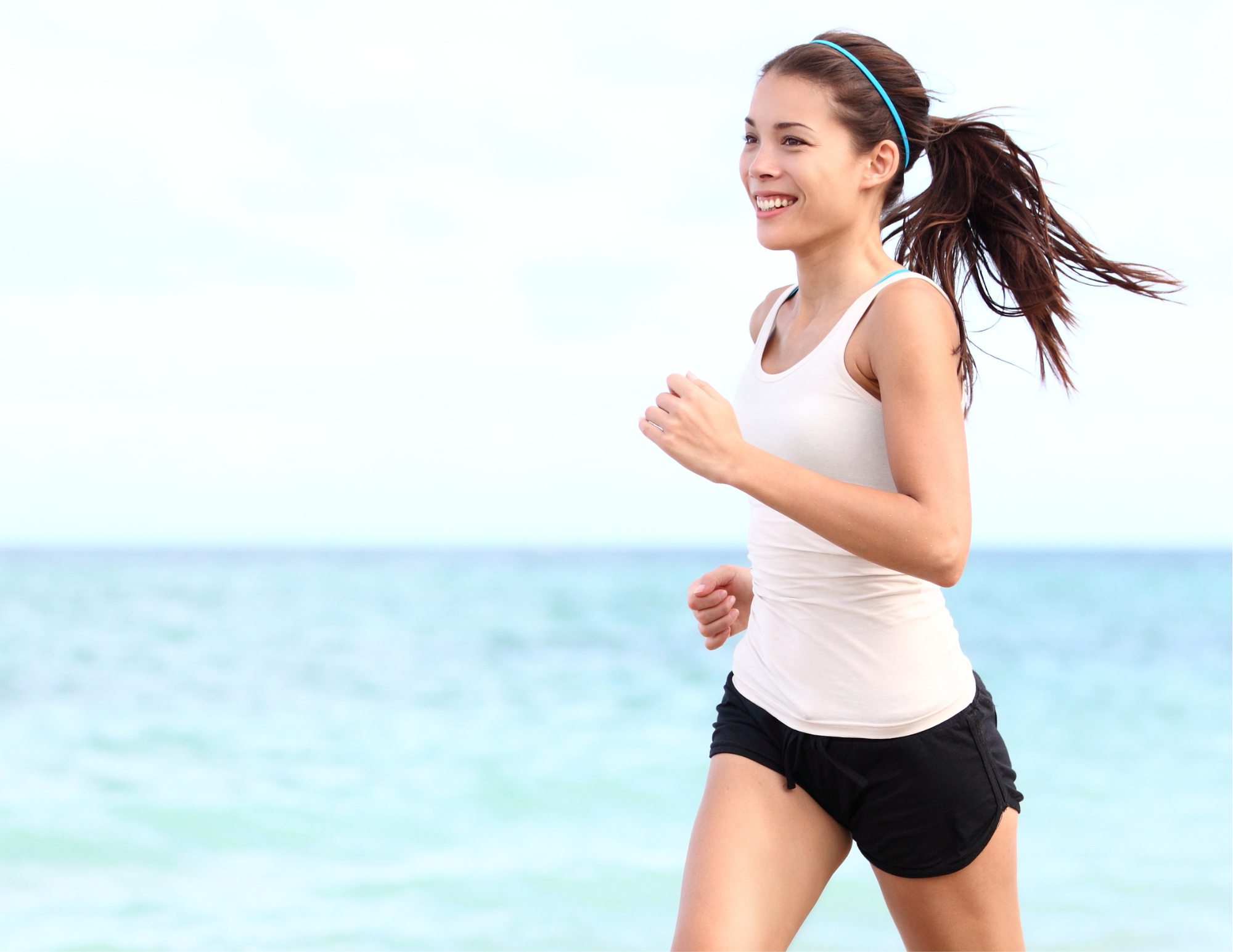 healthy lady running