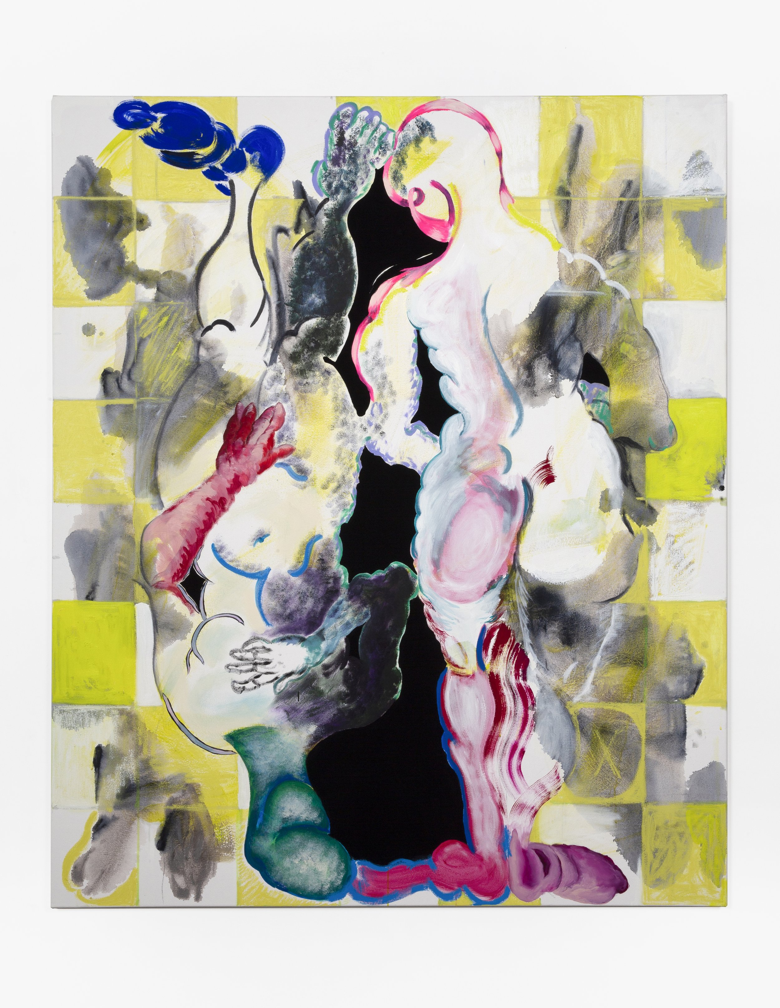 Pui Tiffany Chow "XO" 2022, Acrylic, flashe and oil on canvas, 72x60 in