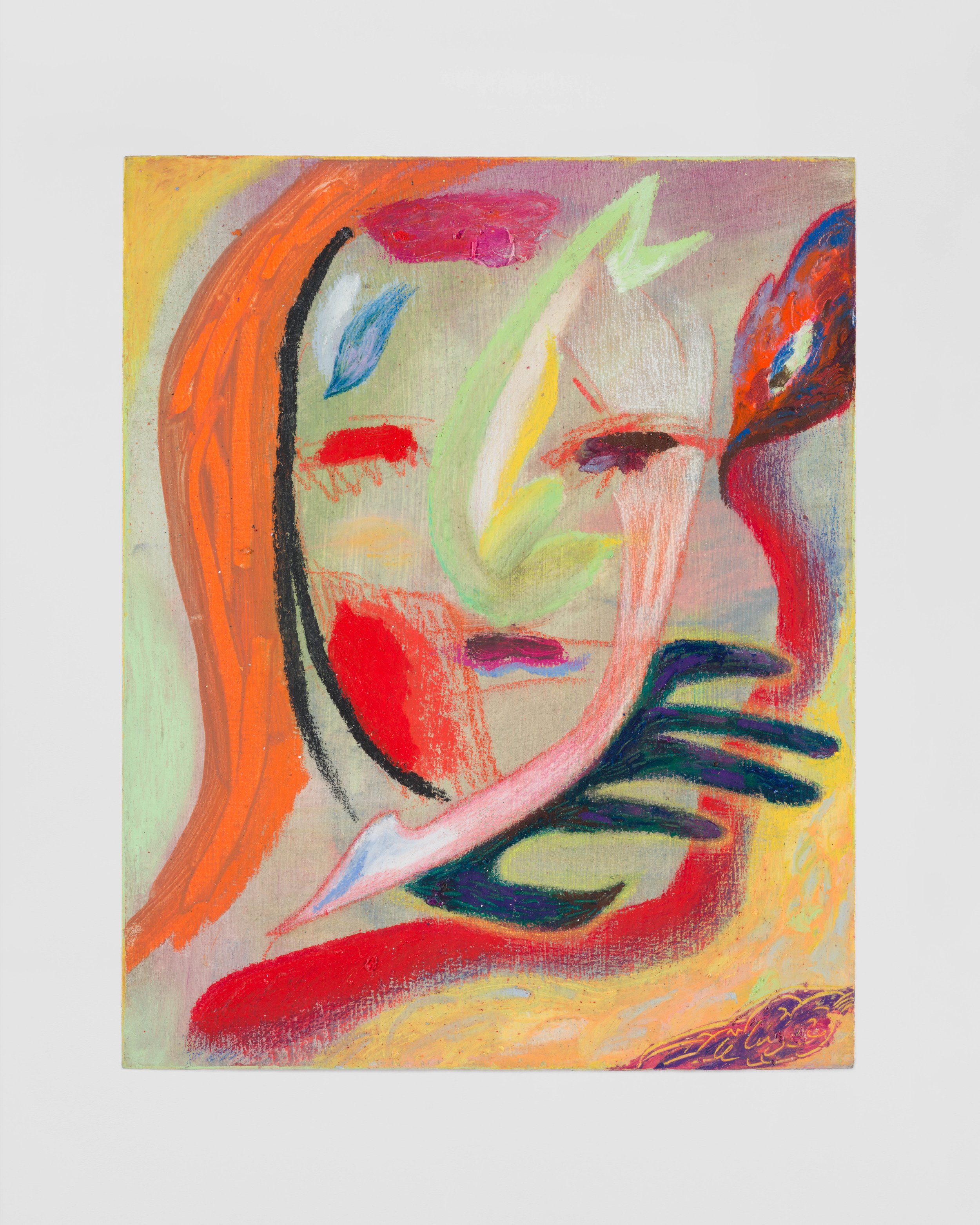 Kim Garcia, Mae, 2023
Oil pastel on panel
10” x 8”