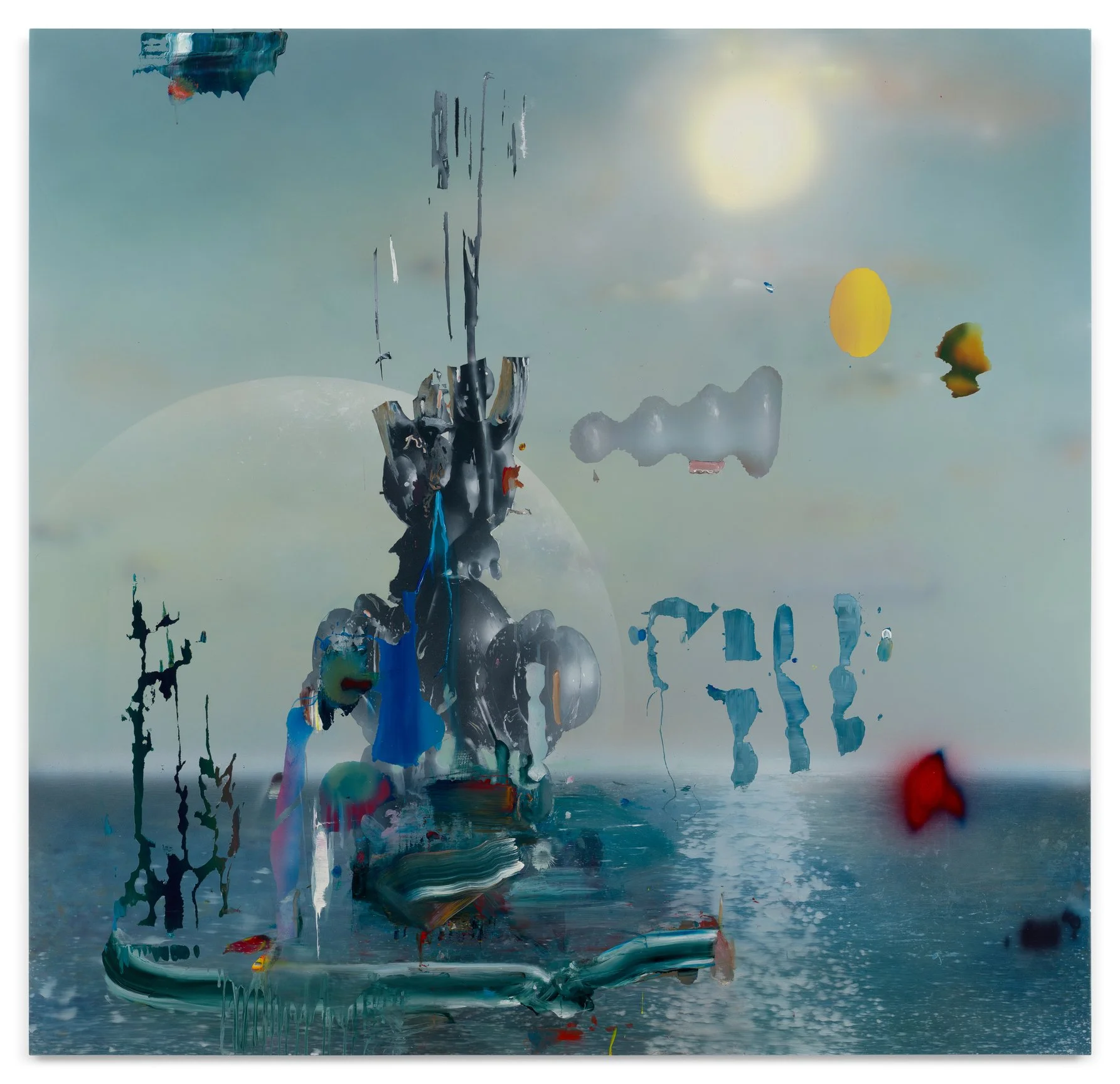 TOM LaDUKE
Playback ok bottle unknown, 2023, Acrylic on canvas over panel,
58 x 60 inches